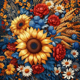 Acudotr Diamond Painting Kits for Adults, 5D DIY Sunflower Diamond Art Kits for Beginners, Full Drill Diamond Painting Kits for Home Wall Decor, 12x12 Inch Acudotr