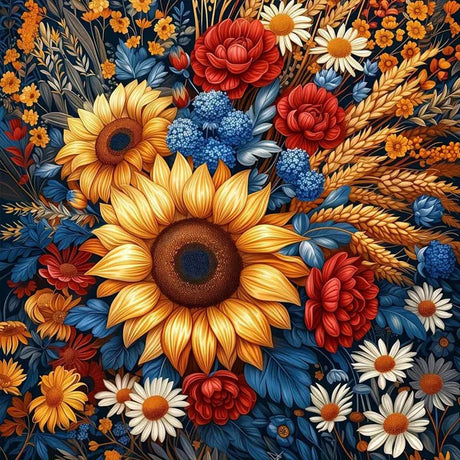Acudotr Diamond Painting Kits for Adults, 5D DIY Sunflower Diamond Art Kits for Beginners, Full Drill Diamond Painting Kits for Home Wall Decor, 12x12 Inch Acudotr