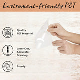 Stencils for Painting, 45 Pack, 8.27x5.52 Inch, Reusable Plastic Large Letter Stencils for Painting on Wall, Wood, Fabric, Rock, Chalkboard, Signage, Art Projects Lofivilra