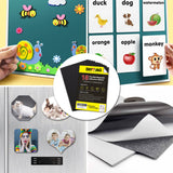 DIYMAG Adhesive Magnetic Sheets, |4" x 6"| 18 Packs, Flexible Magnet Sheets with Adhesive for Crafts, Photos and Die Storage, Easy Peel and Stick, Easy to Cut into Any Shape/Size (4" x 6"-18P) DIYMAG