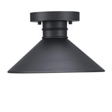 Westinghouse 6112900 Watts Creek 11 Inch Rustic/Arts & Crafts One-Light Outdoor Semi Flush Mount Ceiling Light, Dark Sky Friendly, Textured Black Finish Westinghouse
