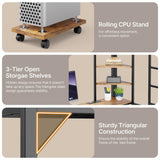 Gizoon Loft Bed Twin Size, Twin Loft Bed with Desk and LED Lights, Charging Sation & Storage Shelves, Heavy Duty Metal Bed Frames with Safety Guard & Ladder, No Box Spring Needed, Space-Saving, Brown Gizoon