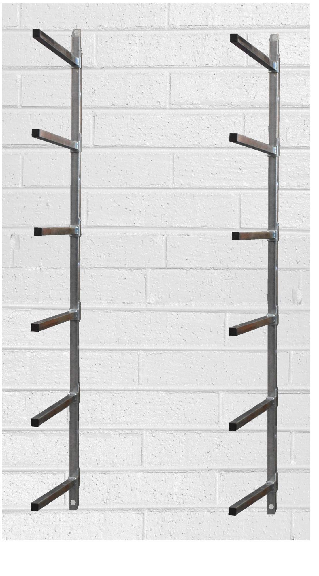 Manufacturer's Manufacturer, Inc. Bumper Parts Lumber Storage Rack, 6 Place Wall Mount Stationary - WoodArtSupply