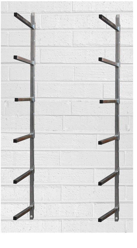 Manufacturer's Manufacturer, Inc. Bumper Parts Lumber Storage Rack, 6 Place Wall Mount Stationary Manufacturer's Manufacturer, Inc.