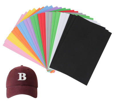 JIYUANCH- 24 Options- 24PCS Embroidery Puffy Foam 6″x9″ Large Size 2MM Creating 3D Embroidery Effect for Caps, Garments, Jackets, Bags, Backpacks and More - Multi Colors