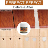 Wood Putty, Wood Filler Putty - White Wood Filler for Trim, Wood Filler Paintable, Stainable, Quickly Repair Wood Cracks and Holes on Wooden Floor A-HEYIDA