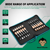 Monkey King Bar-12pcs Wood Carving Chisel Set- Sharp Woodworking Tools with Case Storage Monkey King Bar