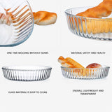 10 Inch Glass Deep Pie Dish for Baking Glass Baking Dish Clear and Durable Oven Baking Pie Pan Quiche Baking Dish Deep ATRDTO