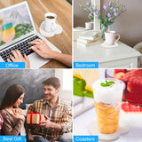 40 Pieces 4.25 Inch Sublimation Blank Ceramic Coasters, Glazed Ceramic Coasters with Cork Backing Pads for Painting, DIY Crafts, Mosaics, (Heart-Shaped), Sublimation, White. by GNIEMCKIN GNIEMCKIN