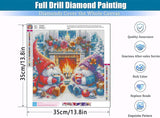 Christmas Gnome Diamond Painting Kits for Adults - 5D Gnome Diamond Art Kits for Beginners, DIY Christmas Diamond Painting Art Crafts, are Great for Decorating Home Walls and Holiday Gifts 14X14Inch Xylogist