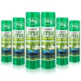 Geeetech 6 Pieces 3D Printer Glue Sticks 36 Gram Each PVP Solid Glue Stick for 3D Printer Hot Bed, Water-Soluble Glue Stick, Quick Dry, Easy to Stick and Washable Geeetech