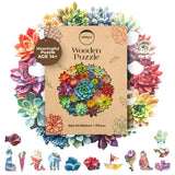 Wooden Puzzle for Adults, 216 pcs Puzzle, Wooden Jigsaw Puzzle, Jigsaw Puzzles, Succulent Puzzles, Rompecabezas de Madera LifeStyLix