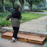 unununu Wooden Platform Step Stool for Adults&Senior,Standing Aids & Supports,Stair Assist Indoor&Outdoor,Heavy Duty Sturdy Solid Wood Bedside Foot Stepper,for Handicap,Elderly,High Beds(47.5"W) unununu