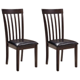 Signature Design by Ashley Hammis Rake Back Dining Room Chair, Set of 2, Dark Brown Signature Design by Ashley