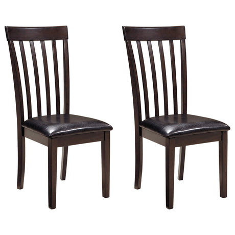 Signature Design by Ashley Hammis Rake Back Dining Room Chair, Set of 2, Dark Brown Signature Design by Ashley