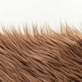 Qidkeo Faux Fur Fabric for Crafts, Gnomes, Animal Costumes, Cushions, Decorations Brown 10x10in Qidkeo