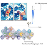 2 Pack Sea Wave Paint by Numbers Kit for Adults - Adults Paint by Numbers Kits - Acrylic Easy Paint by Numbers Framed - Adult Paint by Number Kits on Canvas Arts and Crafts for Adults 8x12inch cdjlddww