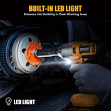 Takuoo Cordless 1/2 inch Brushless Impact Wrench, Max Torque (1000N.m) 740Ft-lbs Electric Impact Gun w/2x 4000mAh Battery, Charger & 6 Sockets, Power Impact Driver for Car Home Takuoo