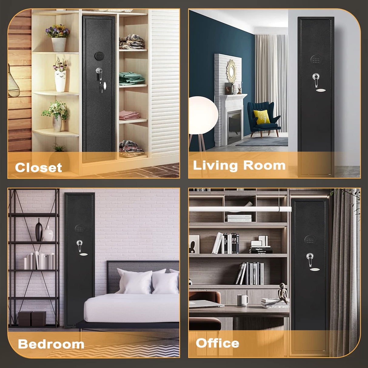 INTERGREAT 4-6 Gun Safes,Gun Safe for Rifles and Pistols,Shotgun Rifle Safe,Gun Safes for Rifle and Shotguns,with Digital Keypad/Removable Shelf for Rifles Safes INTERGREAT