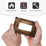 Brown Wooden Barn Door Old Wood Print Decorative Outlet Covers 1 Gang Single Rocker Light Switch Cover Plate Wall Plates GFCI Faceplate for Farmhouse Home Decor Nowensvatra