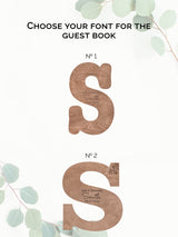 Personalized Wood Letter | Wedding Guest Book | Alternative Guest Book | Wedding Accessories | Wood Book Sign Decor | Unique Handmade for Wedding Wedding By Eli