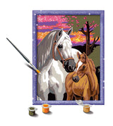 Ravensburger Sunset Horses Paint by Numbers Kit for Kids - 20052 - Painting Arts and Crafts for Ages 9 and Up Ravensburger