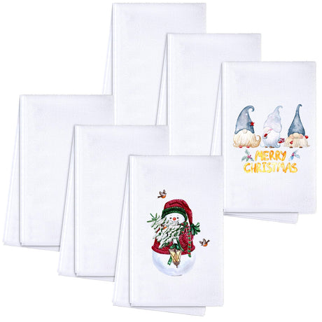 Sublimation Blank Towels, DIY Microfiber Kitchen Towels, Modern Multi Purpose Dish Towels for Kitchen Cleaning, 16 x 24 Inch (6 Pieces) Patelai