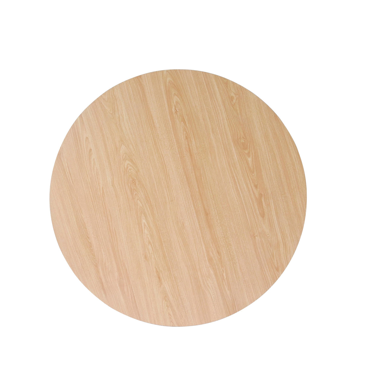 HomePop Storage Ottoman with Wood Grain Top - Light Gray Textured Woven HomePop