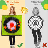 CEDOIEOP Deluxe Axe Throwing Game Set,Collapsible Stand,5 Throwing Tools Including Axes/Darts/Bows,Axe Throwing Game for Backyard CEDOIEOP