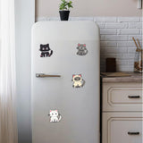 Bulerrylulu 9 Pcs Diamond Painting Magnets Kits Cute Cat Fridge Magnet Stickers Diamond Art Painting Keychains Gem Painting kit for Beginners Adults DIY Art Craft Gifts Home Decors (cat) Bulerrylulu