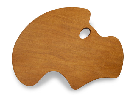 New Wave Expressionist Confidant Hand Held Wood Artist Palette | Natural Stain, Held in Left Hand, Wooden Paint Palette, Artist Palette, Painting Palette, Oil Paint Palette, Wood Paint Pallet New Wave