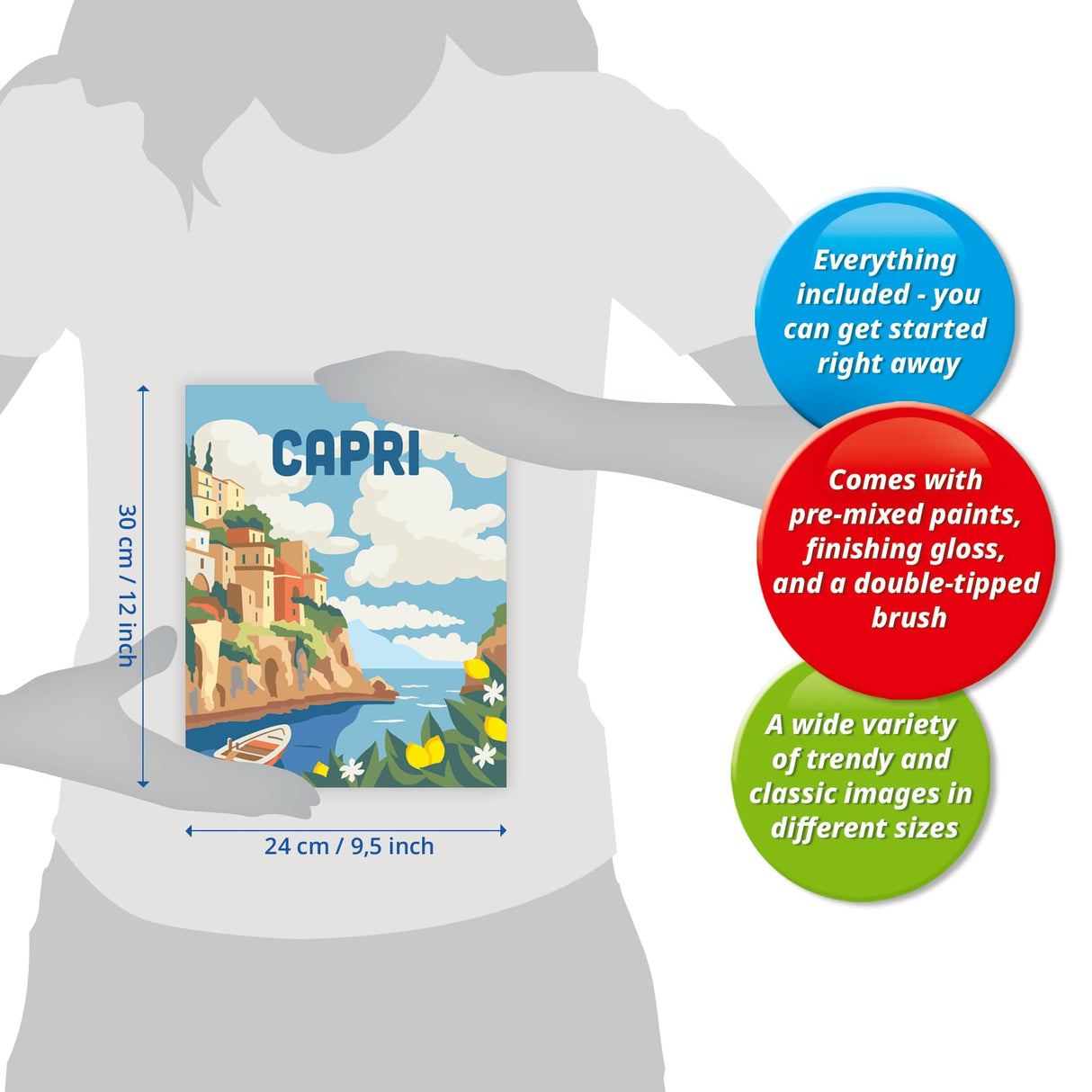 Ravensburger Creart Capri Paint by Numbers Kit for Adults Ravensburger
