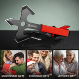 NedFoss Axe Throwing, 11.9" Full Tang Triple Edge Throwing Axe with Sheath TPE Rubber Handle, Axe Throwing Set 3 at Home Axe Throwing, Axe for Throwing for Gifts NedFoss