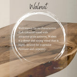 Ecca Shelf - Floating Walnut Fireplace Mantle, Live Edge Wood Mantel Shelf, Floating Fireplace Shelf, Rustic Mantelpiece, Rustic Mantel Shelf (60'' x 8'') Ahşap Habitat