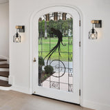 foucasal Wall Sconces Set of 2, Farmhouse Wall Mount Lighting, Black Vanity Lights Fixture for Bathroom with Metal Cage Shade, Wood Rustic Wall Lamp for Hallway, Living Room, Mirror, Bedroom foucasal