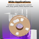 3D Printer Filament, 1.75mm Flexible TPU Filament Bundle, High Accuracy 95A Soft 3D Printer Consumable, for Shoe Soles Watch Bands Drone Parts, White Generic