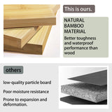 Baveke Bamboo Garment Rack 9 Tier Storage Shelf Coat Clothes Hanging Rack, Portable Wardrobe Closet Organizer With Top Shelf, Shoe Storage Shelves for Bedroom (Natural - 74.8 in) Baveke