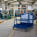 8 Inch Caster Wheels- Heavy Duty Casters, Rubber Wheels with up to 900LB Capacity Per Wheel for Hotel, Hospital and School Carts (2 Pack) Handsammu