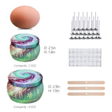 Arxinor Empty 2.5 oz Candle Tins Candle Jars 28 Pcs 28 Patterns, Candle Making Kits, with Wicks, Wick Holders & Stickers Arxinor