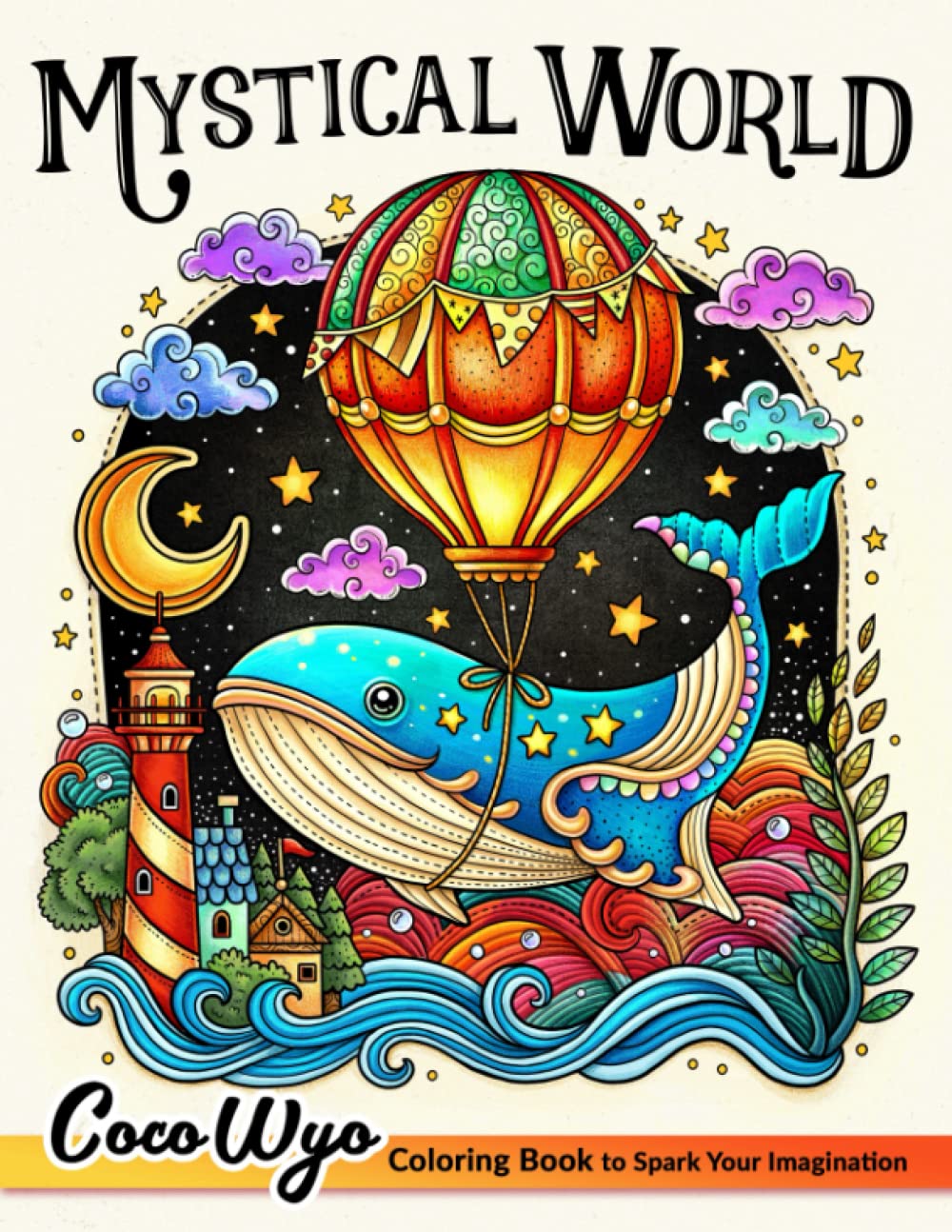 Mystical World: Adult Coloring Book Featuring Fantasy Creatures, Fairies, Landscapes, Mushrooms,... and More for Stress Relief and Relaxation WoodArtSupply