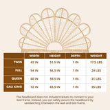 KOUBOO Petal Rattan Twin Headboard, Bedroom, Bedroom Furniture, Headboard, Twin Size, Tropical Decor, Bohemian Decor, Natural Kouboo