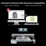 LASER TREE Laser Engraver Machine, 40000mW(40W+) Output Power Laser Cutter with Air Assist Pump, High Precision Laser Cutter and Engraver for Wood and Metal, Paper, Acrylic, Glass, Leather etc LASER TREE