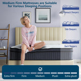 sofree bedding Full Size Mattresses, 12 Inch Memory Foam Hybrid Mattress, Pocket Spring Full Mattress in a Box for Motion Isolation, Strong Edge Support, Pressure Relief, Medium Firm, CertiPUR-US sofree bedding