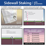 Moose Supply 20' x 40' Economy Sidewall Kit for Canopy Tent, Complete Set of (6) White 20' Foot Heavy Duty Side Walls for 7' Foot Height Party Frame and Outdoor Canopy Pole Tents, Tent Not Included Moose Supply