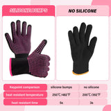 Suhine 20 Pcs Heat Resistant Gloves Professional Heat Resistant Gloves for Hair Styling Curling Heat Resistant Work Gloves(Silicone Bumps Style) Suhine