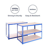 Garage Shelving Units: 71" H x 47" L x 24" W - 1 Bay - Grey - 5 Tier Unit | 400LB Load Weight Per Tier (2000LB Per Unit) | Home, Office, Garage or Business Use | 5 Year Warranty G-Rack