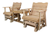 Kilmer Creek 6' Natural Cedar Settee Glider, Amish Crafted Kilmer Creek