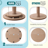 Aplatho Scratching Posts for Indoor Cats Adults - 33.2" Tall Cat Scratching Post with Sisal Rope - Cute Kitten Cat Tree Scratching Post with Interactive Ball Track Aplatho