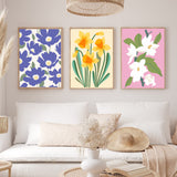 cupmod Flower Paint by Numbers for Adults Kids Beginners,Easy Acrylic Paint by Number Kits on Canvas Without Frame,Oil Painting Kits Present for Home Wall Decor 9.8x13.7inch cupmod