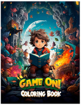 Game on! Video Game Coloring Book: Imagine, Adventure, Paint: Gaming Fun for Young Artists (Ages 5-10) WoodArtSupply